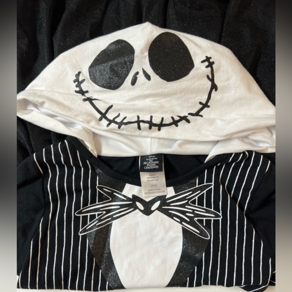 Disney nightmare before‎ Christmas Glitter Jack Skellington girls cosplaydress L - Picture 9 of 9